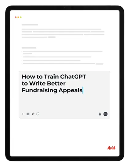 How to Train ChatGPT Image - An AI for Fundraising Resource